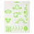 Трафарет пластиковый 22х25см растительный орнамент, элементы рисунка, DK28005