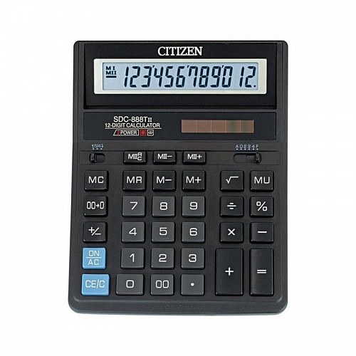 Калькулятор настольный 12 разрядов CITIZEN SDC-888/888TII