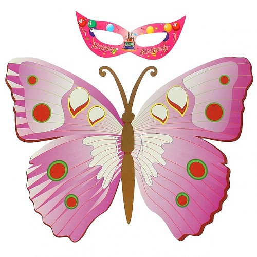 Костюм карнавальный Бабочка 3-5лет крылья, маска 1476627, 1476628, 1476629, 1476630