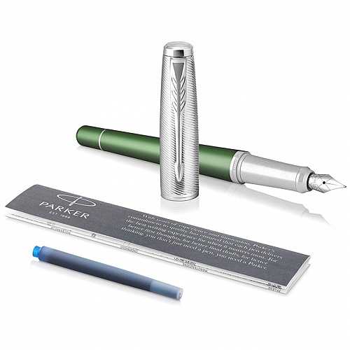Ручка перьевая 0,8мм синие чернила PARKER Urban Premium Green CT F 1931617