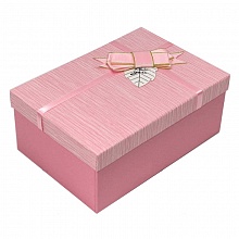 Коробка подарочная прямоугольная  19х12х6,6см розовая For You OMG 7201540/9
