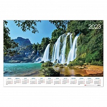 Календарь  2023 год листовой А1 Водопады Hatber Кл1_27062