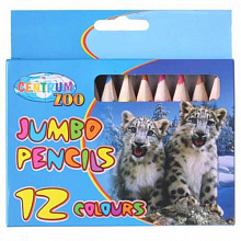 Карандаши 12 цв CENTRUM Jumbo короткие утолщенные 80586