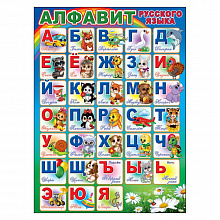 Плакат А2 Алфавит русского языка Праздник, 0800792