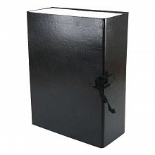 Короб архивный 100мм бумвинил черный Имидж, КСБ4100-211