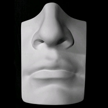 Фигура гипсовая Нос с губами Давида 16х11х25см Мастерская Экорше 20-205