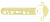 Закладка-линейка Желтый барашек 10см FlexOffice Colokit C-SR06 Yellow,C-SR05