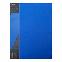 Папка с 100 вкладышами А4 40мм синяя Hatber STANDARD, 100AV4_00109