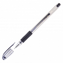 Ручка гелевая 0,7мм черный игольчатый стержень CROWN Grip, HJR-500RNB Подходит для ЕГЭ