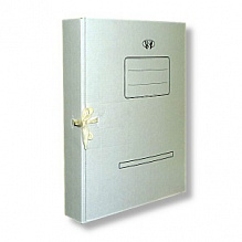 Короб архивный  45мм картон на завязках белый Бланкиздат, ASR7101