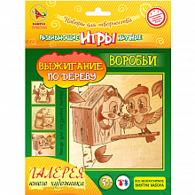 Набор для творчества Выжигание "Воробьи" РАКЕТА ВД44106, Р1899
