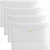 Папка-конверт с кнопкой А4 прозрачная с цветными кнопками Glossy Clear Erich Krause, 50205