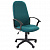 Кресло офисное Chairman 289 зеленое тканевое покрытие, спинка зеленая 10-120