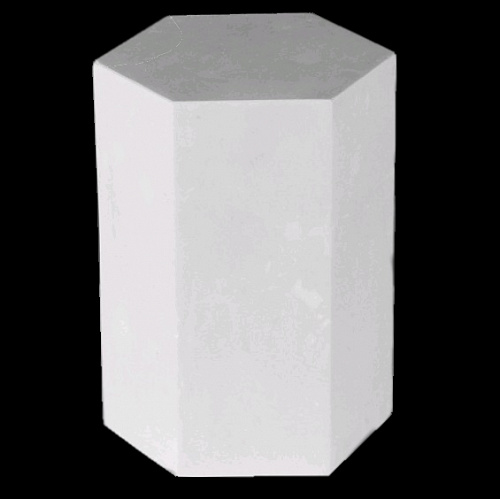 Фигура гипсовая Призма шестигранная 15х13х20см Мастерская Экорше 30-309