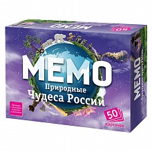 Игра карточная Мемо Природные чудеса России РАКЕТА, 7203