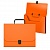 Портфель пластиковый А4 оранжевый Matt Neon Erich Krause, 50452