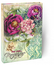 Записная книжка А6  80л Чудные цветы-3 с клапаном Проф-Пресс ТМ Collezione, 80-2836