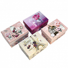 Коробка подарочная прямоугольная 11х7,5х5,5см Леди OMG-GIFT 720262/1