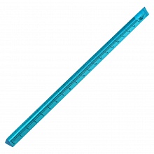 Линейка пластиковая 20см трехгранная голубая Феникс, 53116
