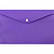 Папка-конверт с кнопкой А5 пластик 0,18мм непрозрачный фиолетовая Бюрократ PK804А5NVIO