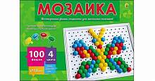 Мозаика 100 фишек, d=13мм шестигран., М-0283
