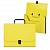 Портфель пластиковый А4 желтый Matt Neon Erich Krause, 50453