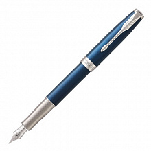 Ручка перьевая 0,8мм синие чернила PARKER Sonnet Core Laquer Blue CT F 1931533/F539