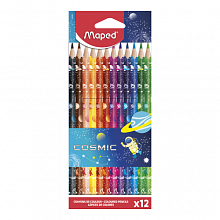 Карандаши пластиковые  12 цв трехгранные MAPED Color Peps Cosmic 862242