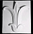 Фигура гипсовая Орнамент Цветок лотоса 32х6х36см Мастерская Экорше 60-602