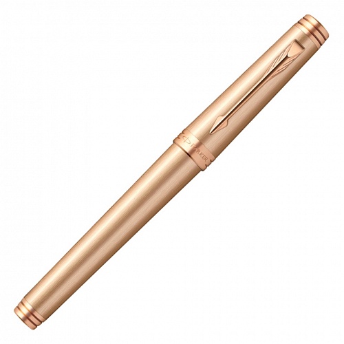 Ручка роллер 0,5мм черные чернила PARKER Premier Monochrome Pink Gold PVD F S0960810