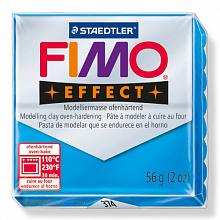 Пластика запекаемая  57г полупрозрачная синяя Staedtler Fimo Effect, 8020-374