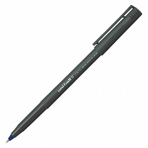 Ручка роллер 0,5мм синие чернила UNI II Micro UB-104 Ручка роллер 0,5мм синие чернила UNI II Micro UB-104