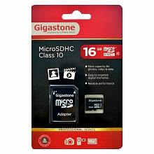 Карта памяти 16GB microSDHC Gigastone Logo Class 10 UHS-1