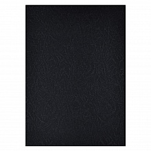Подложка - картон тисненый кожа А4 черный Реалист, 8251