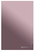 Записная книжка А5 100л Листофф Английский розовый 7БЦ клетка матовая ламинация тиснение фольгой КЗФ51002906