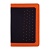 Обложка для документов 156х112мм Фетр оранжевый/Софт-тач черный Escalada ФЕНИКС 45297