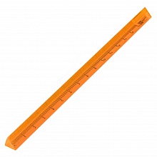 Линейка пластиковая 15см трехгранная оранжевая Феникс, 53112