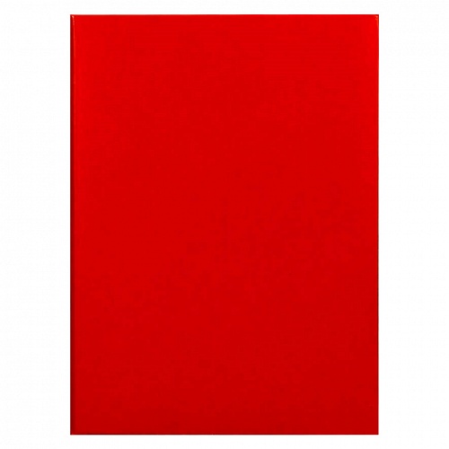 Папка адресная Без тиснения А4 бумвинил с бумажной подушкой красная Имидж ПБ4000-201