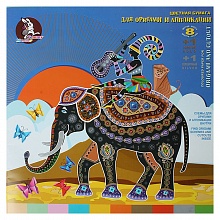 Бумага для оригами и аппликации 10цв 10л 30х30см Африканское путешествие Лилия Холдинг, ПО-0561