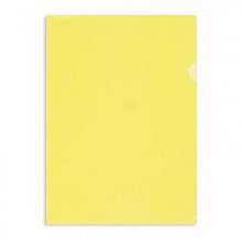 Папка-угол А4 пластик 0,18мм желтый прозрачный Comix, E310 YW