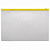Папка-конверт на молнии А4+ пластик 0,15мм карман для визитки, желтая Бюрократ BPM4AYEL