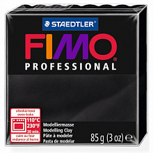 Пластика запекаемая  85г черная Staedtler Fimo Professional, 8004-9