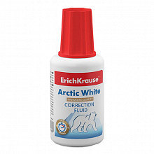 Корректирующая жидкость 20мл с кисточкой на спиртовой основе Arctic White Erich Krause, 6