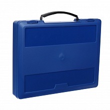 Портфель с выдвижной ручкой синий СТАММ ПФ22