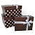 Коробка подарочная прямоугольная  21х17х11см Темный шоколад с бантом Д10103П.268.2