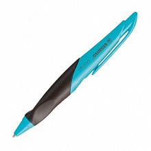 Ручка гелевая автоматическая тренажер для левшей 0,5мм синий стержень корпус лазурно-коричневый STABILO EASYgel B-39994-10
