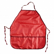 Фартук для труда 49х39см с двумя карманами красный Проф-Пресс, Ф-1409