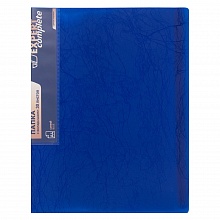 Папка с  30 вкладышами синяя эффект волокна Expert Complete Premier, EC211630002