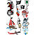 Наклейки Пираты Classic цветные HERMA TATTOO 15179