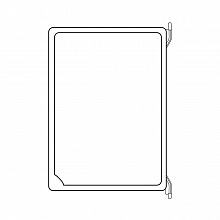 Демо-панель пластиковый А4 вертикальный, белый EPG, 152011-01, INFOFRAME